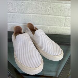 UGG Cream Striped Women's Slip-On Loafers